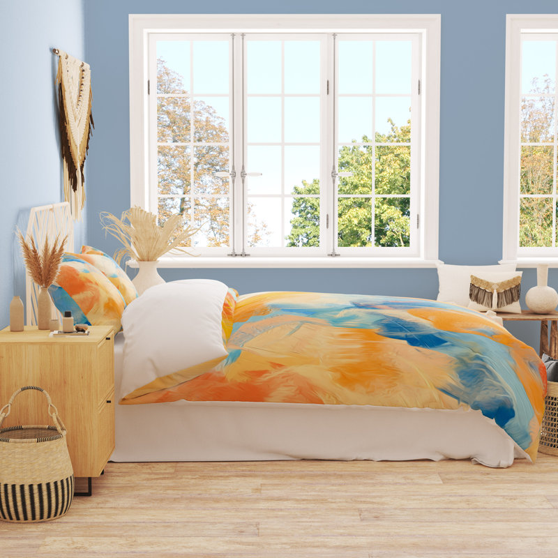Abstract Duvet Cover, King Duvet Cover + 2 King Shams