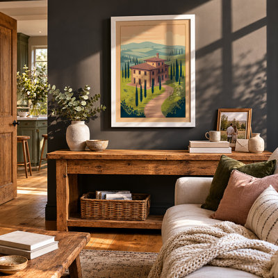 Tuscan Villa Rustic - Framed Print