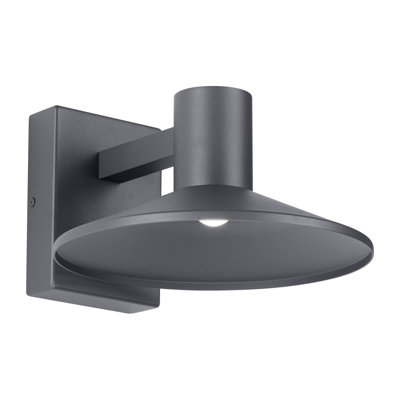 Ash LED Outdoor Armed Sconce