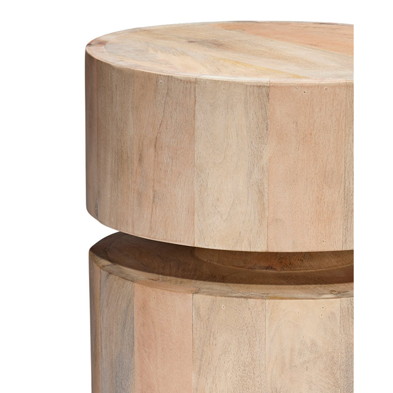 Dylan Solid Wood End Table, Natural