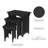 Halloran Nesting Tables- 3 Piece Traditional with Mission Style Legs for Living Room Coffee Tables or Nightstands-Home Accent Furniture