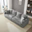 Canapé 104,3 po en velours côtelé 104,3 po avec coussins moelleux pour salon, chambre à coucher, appartement, bureau-1372954910