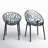Metrocles Stacking Patio Dining Side Chair-16394073