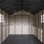 8 Ft. W X 12 Ft. D Durable Resin Outdoor Storage Shed With Floor And Double Doors For Garden Patio Furniture And Tools