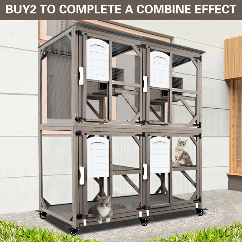 Enceintes d'extérieur pour chats Catio