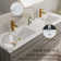 72" Freestanding Double Bathroom Vanity Modern Style Vanity with Integrated Solid Surface Countertop and 2 Sinks, 4 Soft Close Drawers