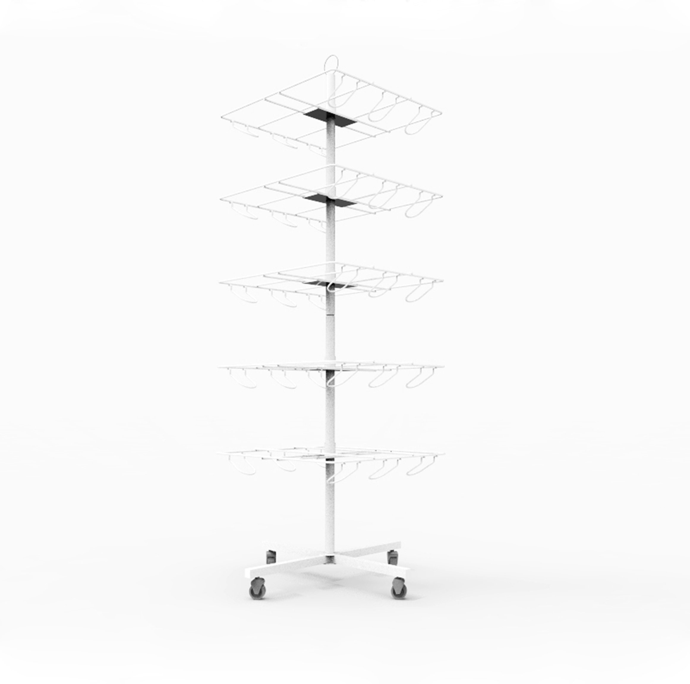 Rebrilliant Lavenia Bucket Rotating Display Rack, Metal Retail Rack ...