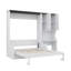 Lit escamotable double tout-en-un, bureau et armoire de rangement avec fonctions polyvalentes-96639442