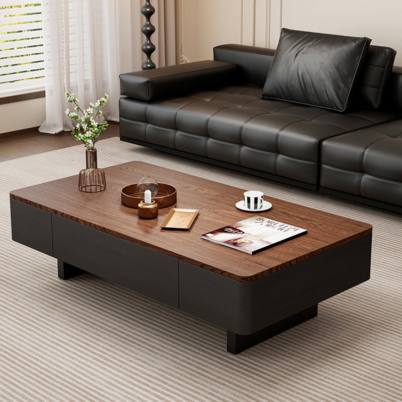 Modern simple rectangular coffee table, 15" H x 59" L x 29.5" W