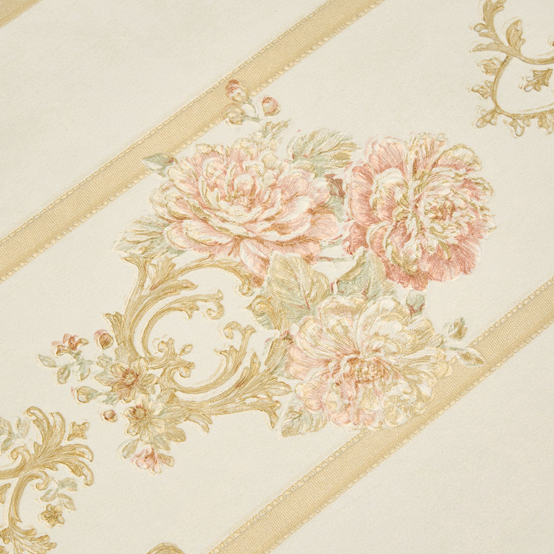 Non-Pasted Non-Woven 3D Embossed Wallpaper Roll