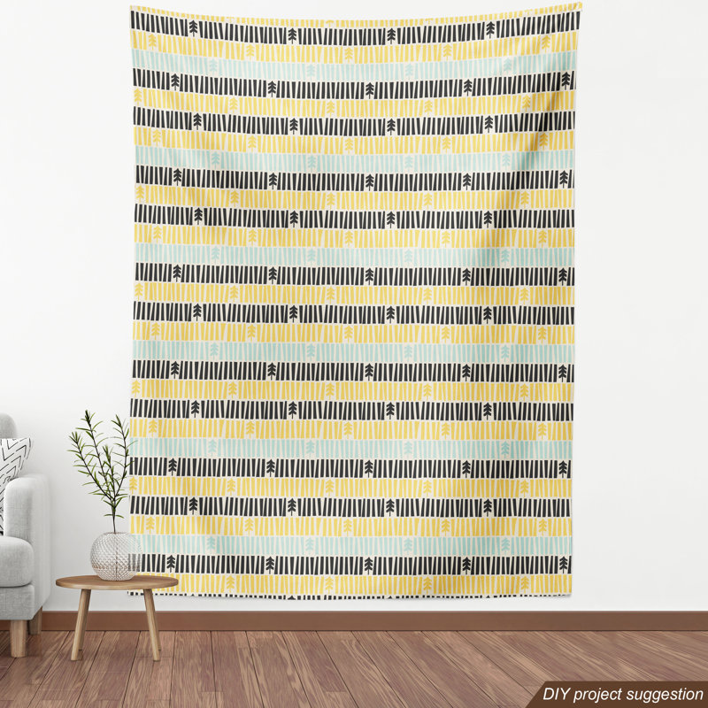 Tissu Mid-Century, H 36 po x l 58 po x P 1 po