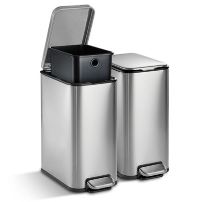 Tramontina 2 Gallon Step Cans - 2 Pack