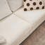 2 en blanc avec revêtement en chenille et mousse haute stable pour un confort familial