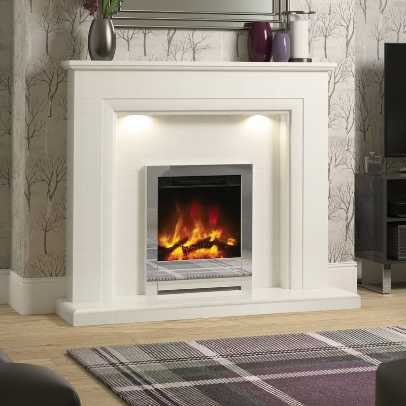 Beam Edge 16" Inset Electric Fire, Chrome