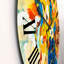 Un bouquet de fleurs en jaune et bleu - horloge murale traditionnelle-60187376