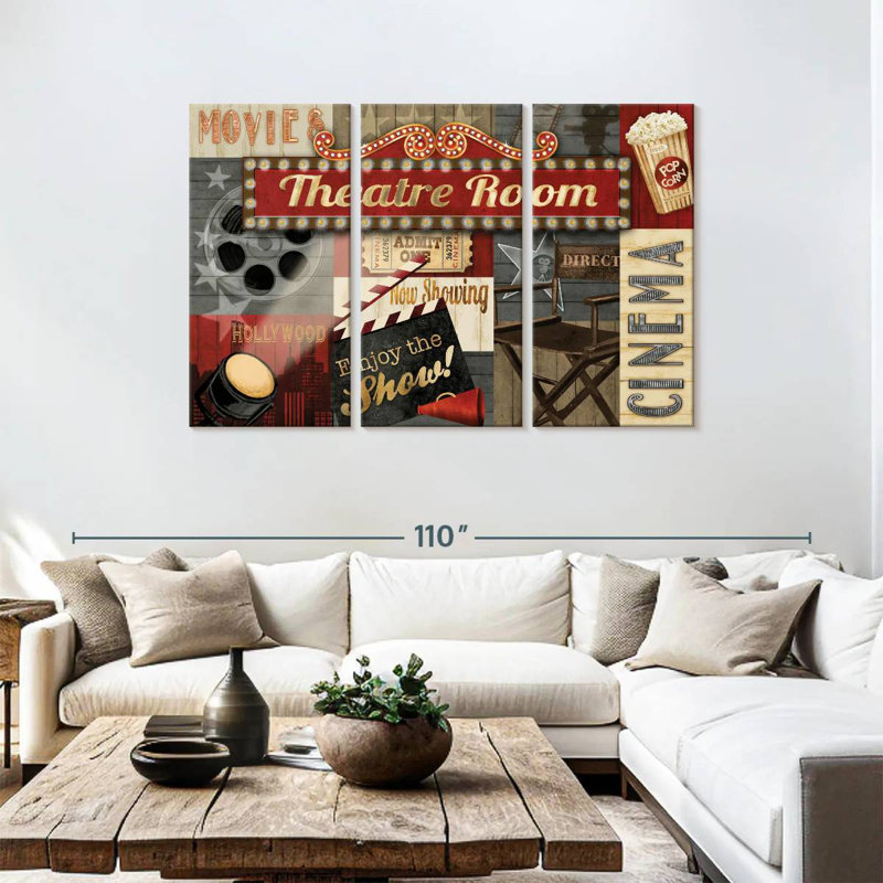 Keiraleigh Theatre Room, 48" H x 74" W
