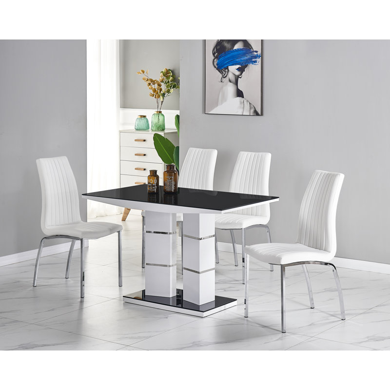Shellman 4 - Person Dining Set, White