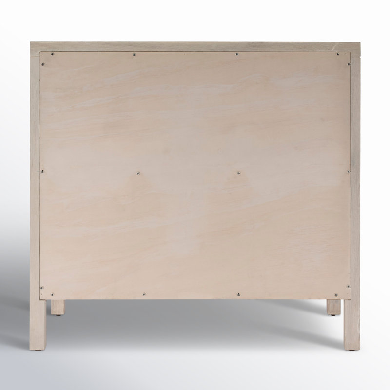 Celine 34" 3-Drawer Dresser, Antique Taupe