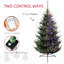 Arbre de Noël 11 modes avec embouts de branches 1939, pin artificiel nordique, sapin artificiel à 300 lumières DEL, pin, Happy Celebration