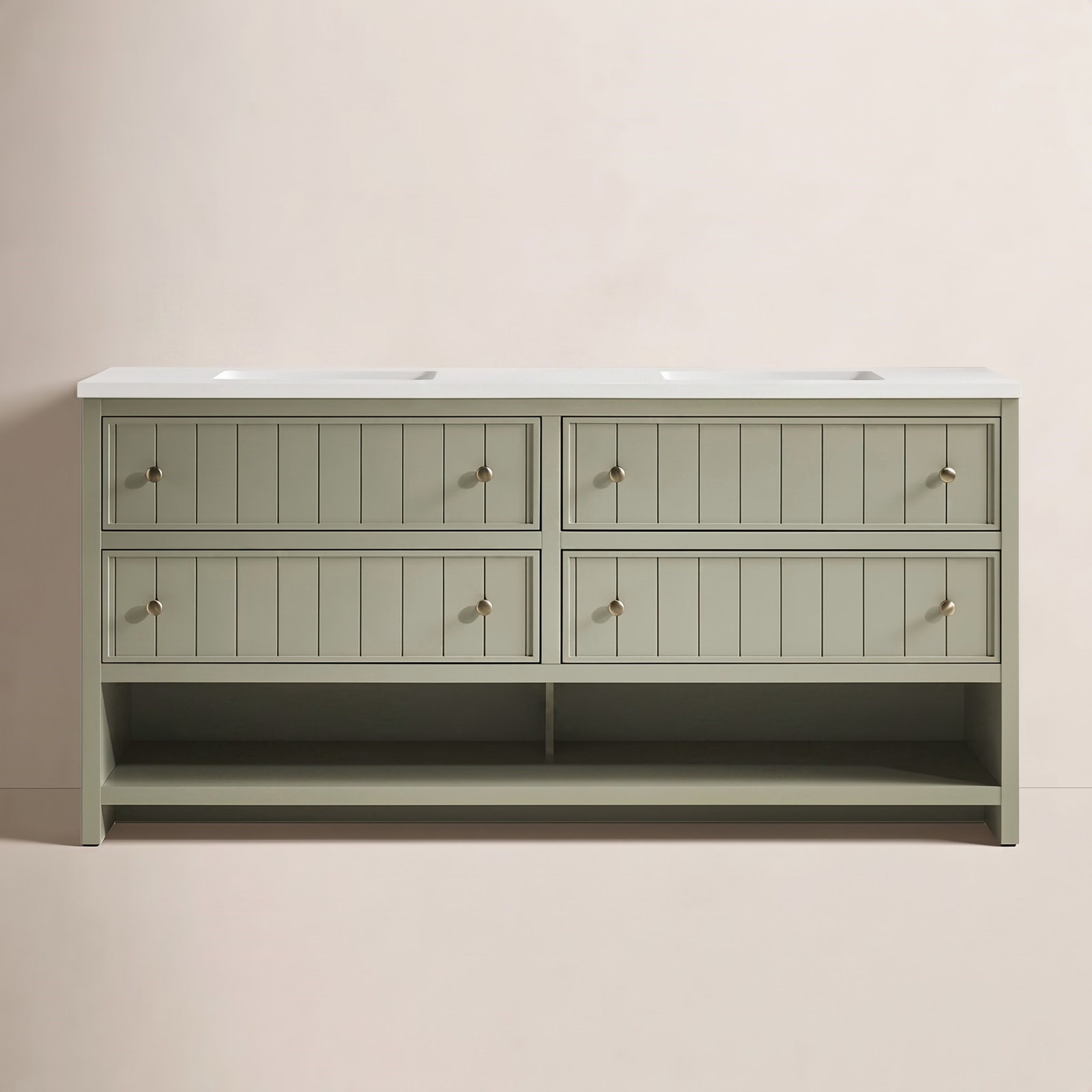 Bathroom Vanity, Vintage Olive, 72