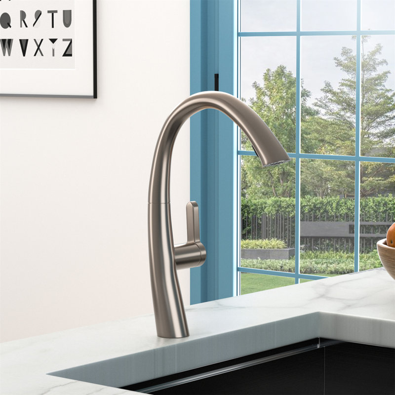 Kitchen Faucet With Pull Out Spraye,Brushed Nickel