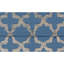 Tapis bleu clair noué à la main de haute qualité