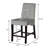 Pedestal Dining Set in Gray and Black-94365244-121469149