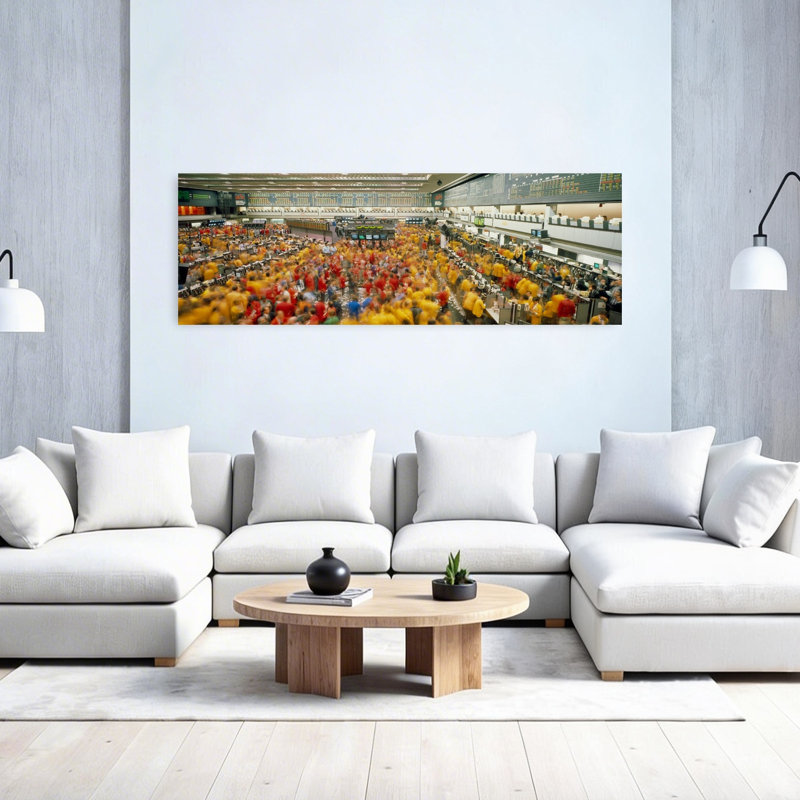 Chicago Mercantile Exchange Chicago IL 1 Piece Wrapped Canvas Panoramic Wall Art, 50.8 cm H x 152.4 cm W