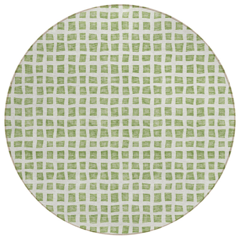 Tapis rond ivoire 8 po