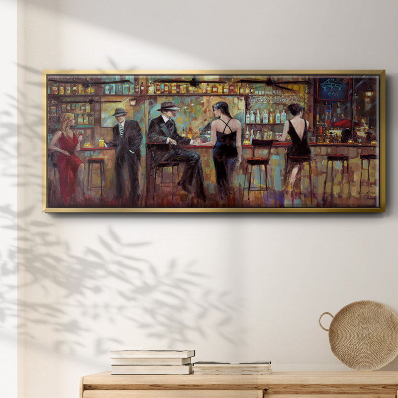 Happy Hour - toile encadrée, H 20 po x l 50 po