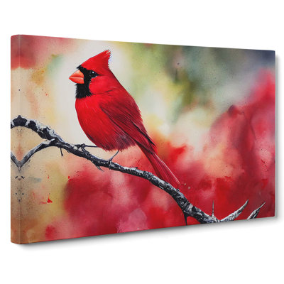 Cardinal Bird Vol.15 - Wrapped Canvas Painting