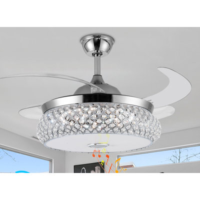 Keashia 42'' Ceiling Fan with LED Lights