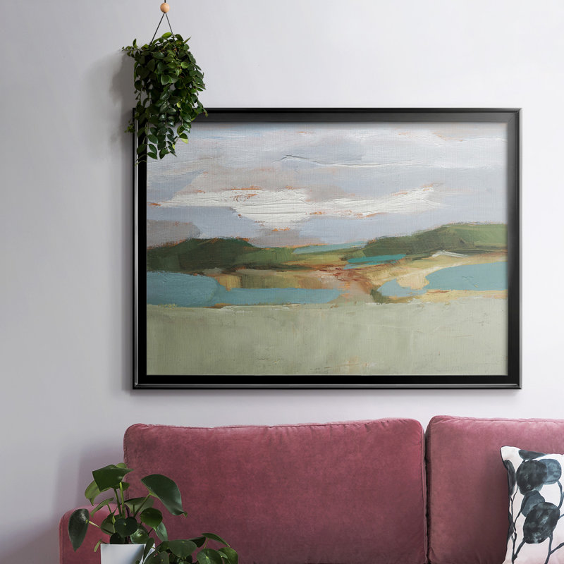 «High Noon Vista Study II», toile tendue avec châssis, Noir, H 26 po x l 38 po x P 1,5 po