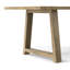 Table de salle à manger de style campagnard moderne en bois de manguier massif l 72 po Whitley-1398599123