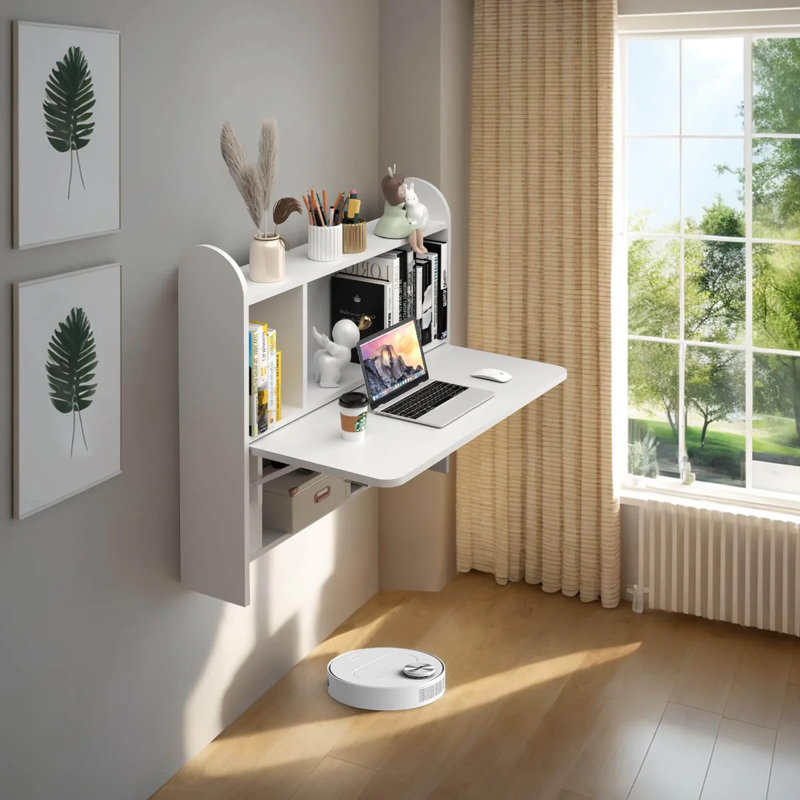 Laylind Floating Desk, White