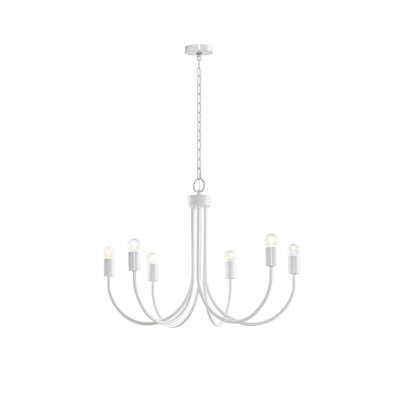 Lustre en métal 6 lumières