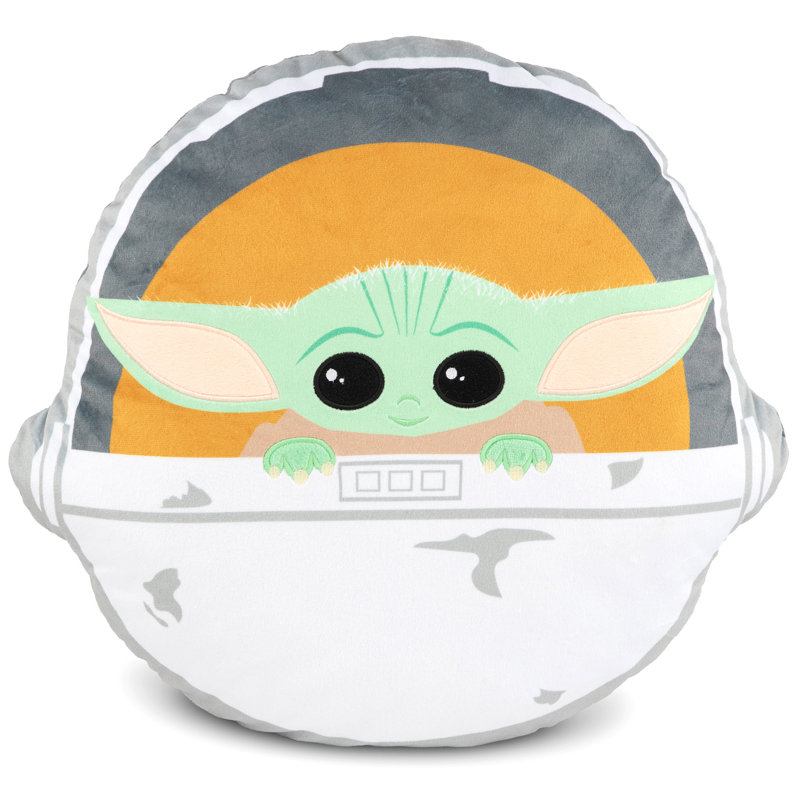 The Mandalorian Grogu Shaped Pillow