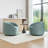 Arrun Velvet Swivel Barrel Chair-882099501