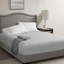 1 PC King Microfiber Coolmax Solid Fitted Sheet, Grey