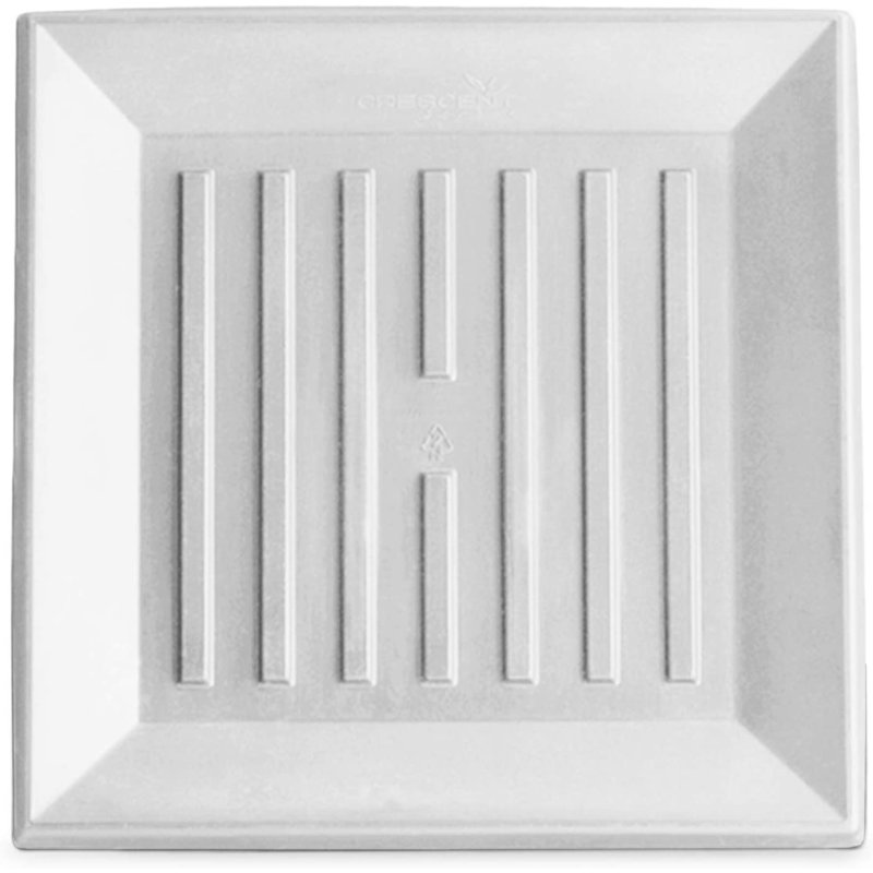 Universal Saucer Plant Stand, 1" H x 12.5" W x 12.5" D, Cloud White