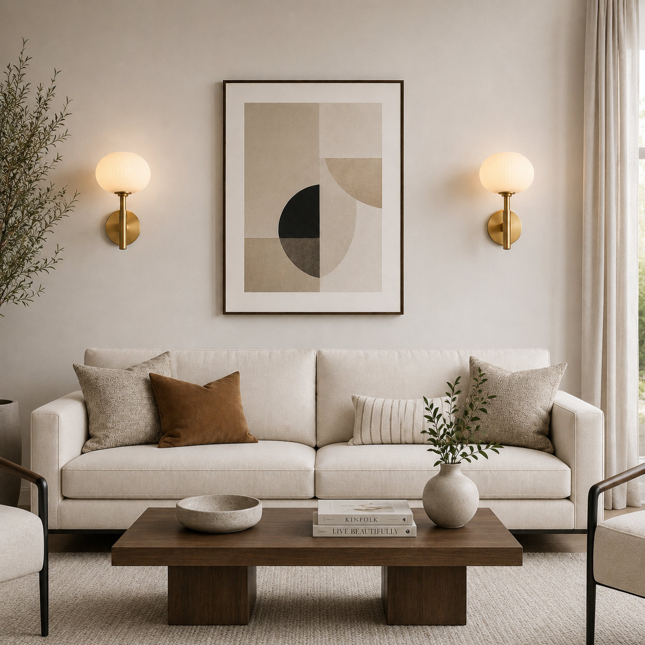 Single Light Dimmable Armed Sconce, Copper