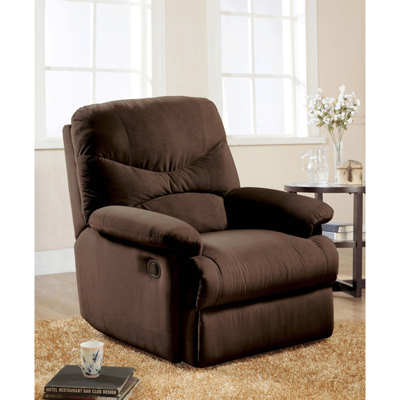 Fauteuil inclinable Arcadia, Microfibre / microsuède chocolat noir