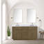 Meuble-lavabo double en chêne 60 po X P 22 po D-1339546708-1339546709