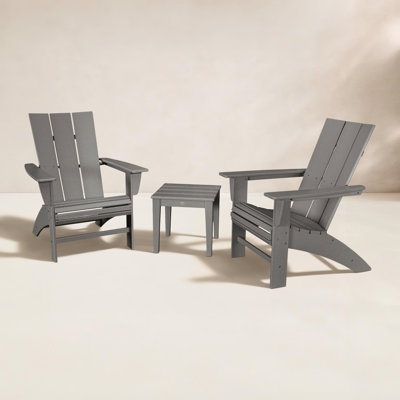 POLYWOOD® Modern Adirondack 2-Person Patio Seating Group