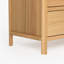 Rangement double 6 tiroirs de style Mid-Century l 44,9 po Kaela avec finition en chêne naturel chaleureux et quincaillerie en métal élégant-687641060