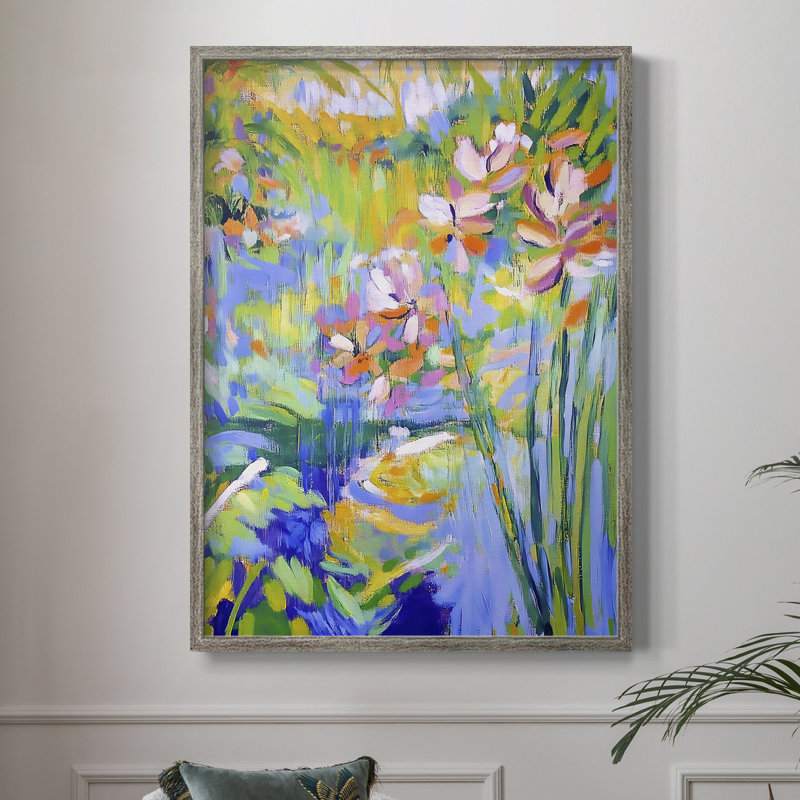 Reproduction encadrée FLORAL Series DCXIII - bois massif, H 30 po x l 24 po