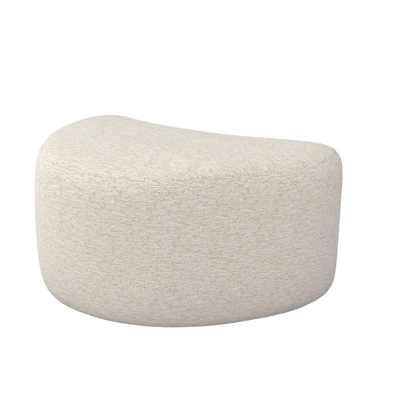 Carlisle Wedge Pouf, Drift Chenille