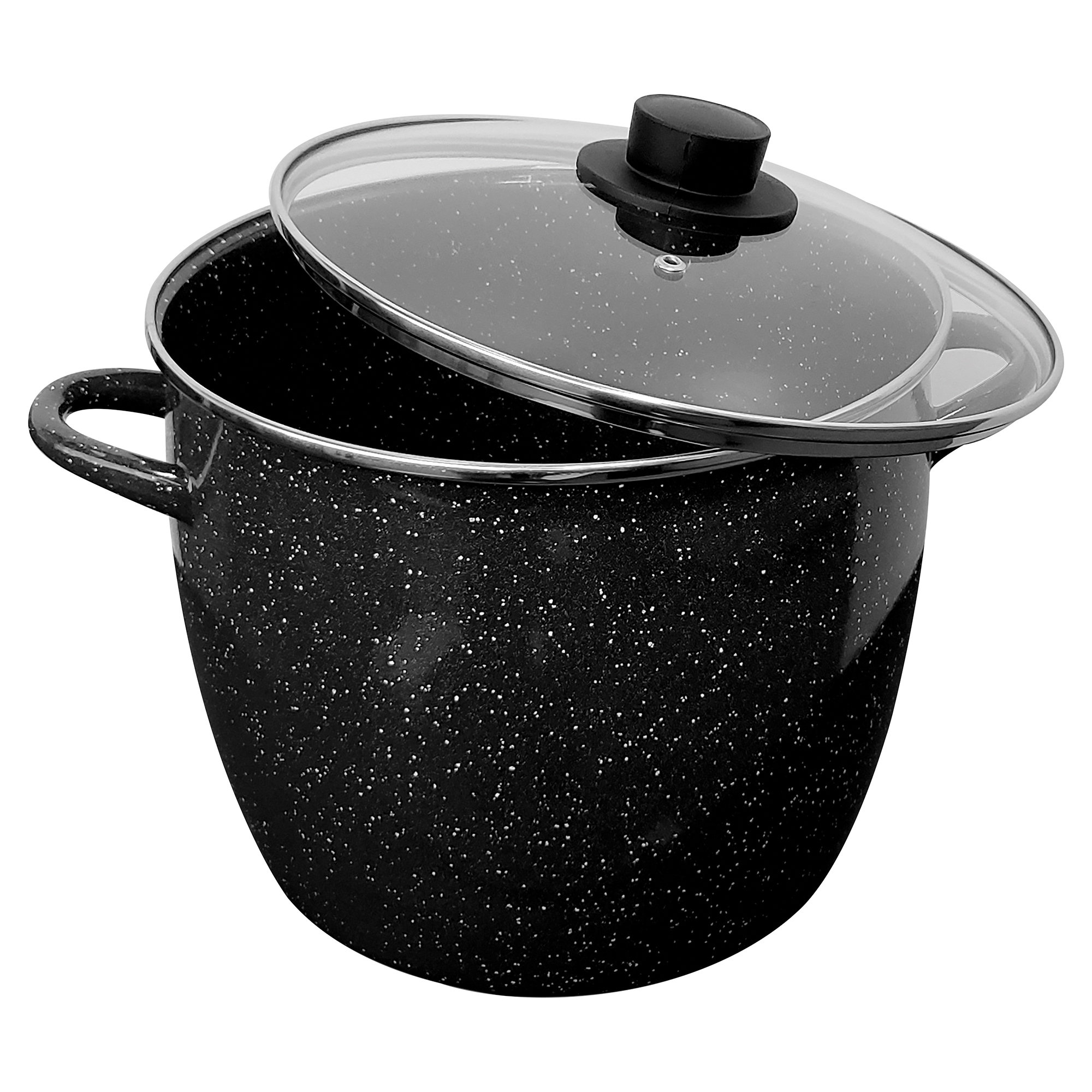 Enamel Steel Dark Blue Speckle Stock Pot 8 Quart 7.5L 