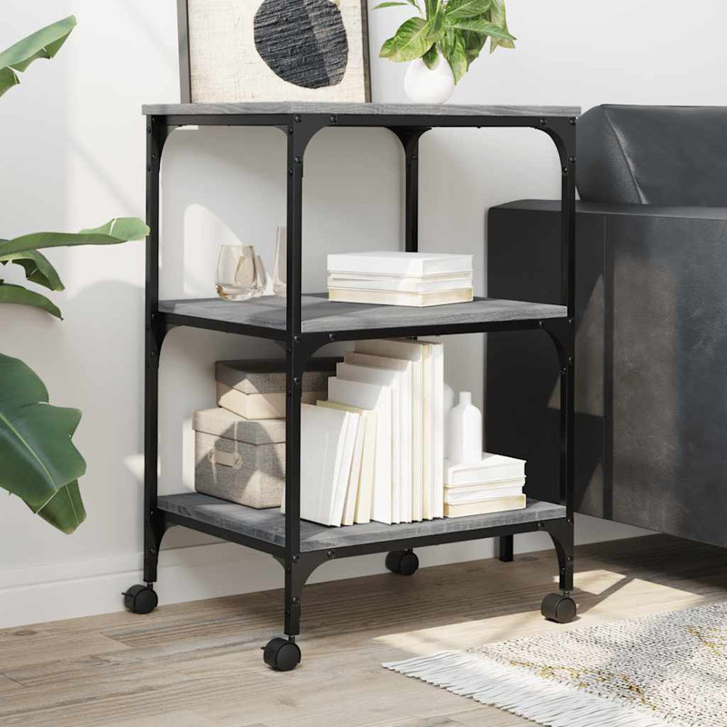 75cm H x 50cm W Printer Stand, Grey Sonoma
