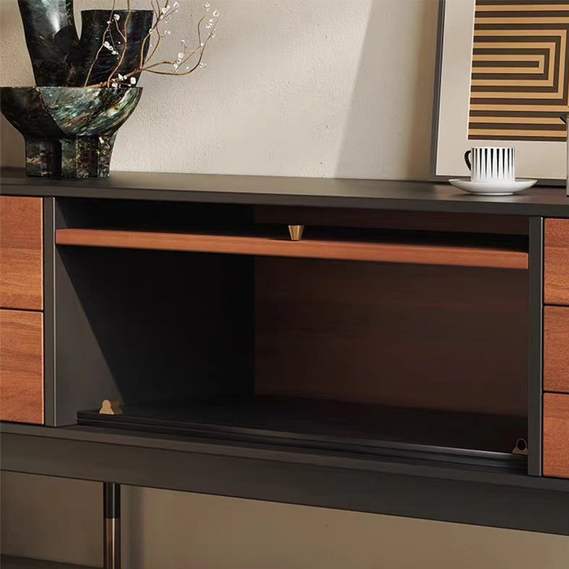 Meuble télé de style américain minimaliste, 70.87"